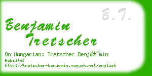 benjamin tretscher business card